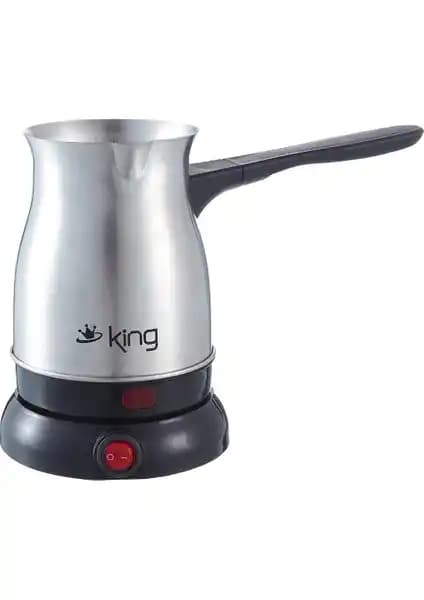 King K 442 Telveli Türk Kahvesi Makinesi Gri - Modern ve Güvenli Kahve Deneyimi