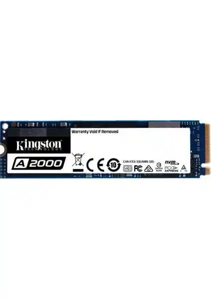 Kingston A2000 250GB PCIe NVMe SSD Yüksek Hızlı ve Güvenilir Depolama Çözümü