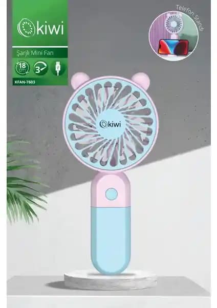 Kiwi Kfan-7603 Ultra Sessiz Telefon Tutacağı ve El Tipi Vantilatör Özellikleri ve Kullanım Avantajları