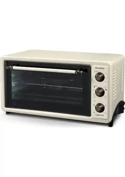 Kumtel 40 Lt Bej Rustik Mini Fırın LX-3525 ile Mutfakta Pratik ve Şık Pişirme Deneyimi