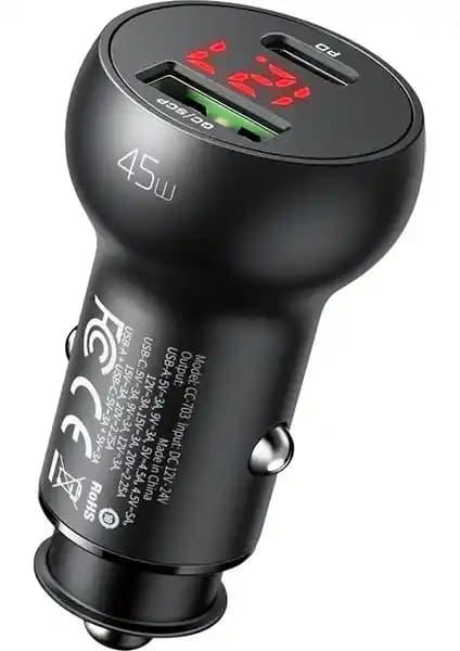 Mcdodo CC-7030 45W Dijital Göstergeli Araç Çakmak Şarj Cihazı İncelemesi ve Özellikleri