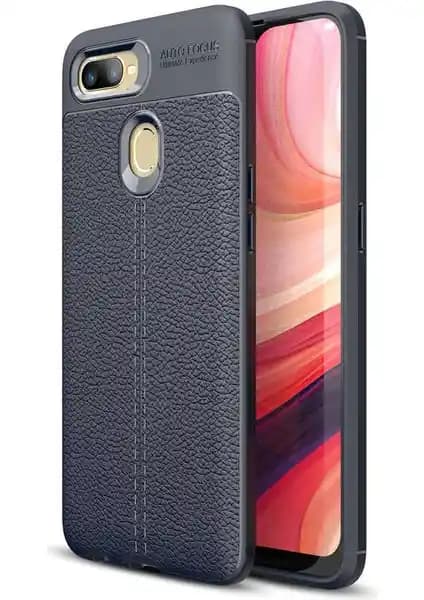 Oppo A5s için Deri Görünümlü Silikon Kılıf: Şıklık ve Koruma Sağlayan Tasarım
