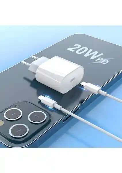 Paleon Apple iPhone Hızlı Şarj Seti 20W USB-C Adaptör ve Lightning Kablo ile Güçlü Performans