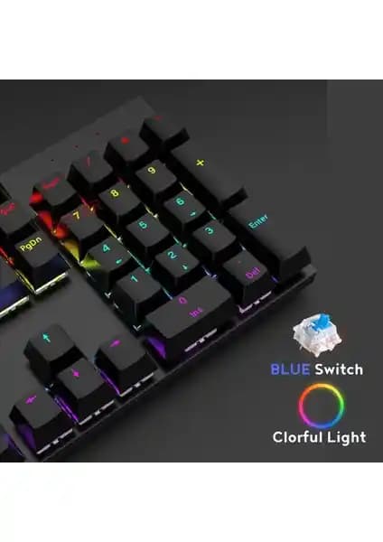 Rever BLUE Switch Mekanik Gaming Klavye: Yüksek Performans ve Estetik Özellikler