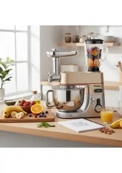 Robx SR50 Döküm Gövde 7 Litre Çok Fonksiyonlu Mutfak Seti Yüksek Performanslı ve Dayanıklı