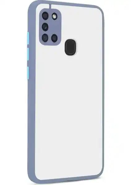 Samsung Galaxy A21S için Kamera Korumalı Silikon Kılıf Şık ve Dayanıklı Tasarım