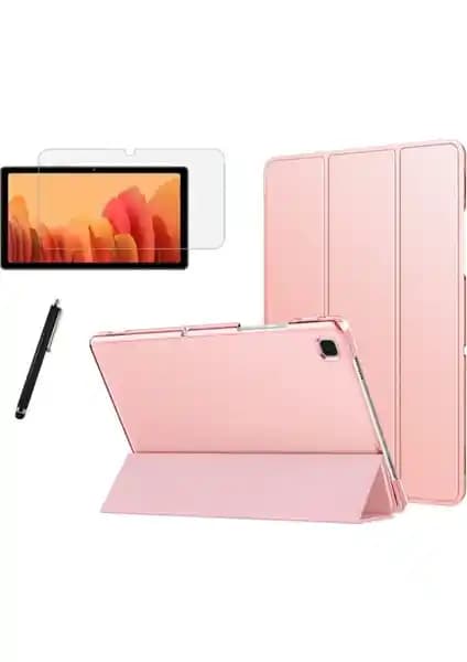 Samsung Galaxy Tab S6 Lite SM-P610 için şık ve fonksiyonel Fibaks kılıf ve ekran koruyucu seti