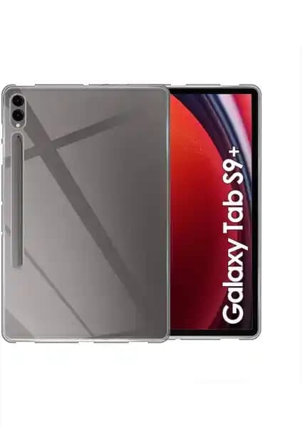 Samsung Galaxy Tab S9 Plus SM-X810 için şeffaf silikon kılıf koruma ve şıklık sağlar