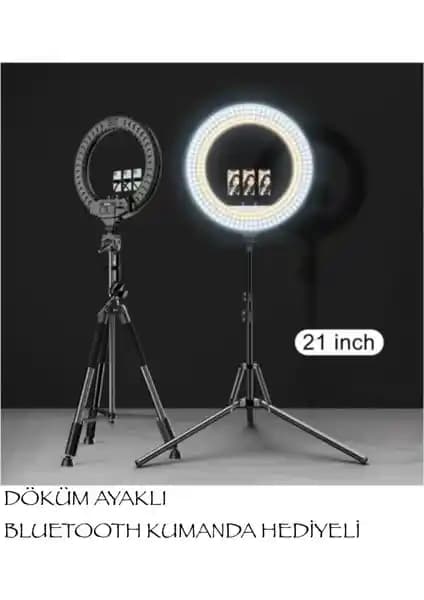 Smayling Ring Light LED Profesyonel Aydınlatma Çözümü 54 cm genişlik ve ayarlanabilir özelliklerle