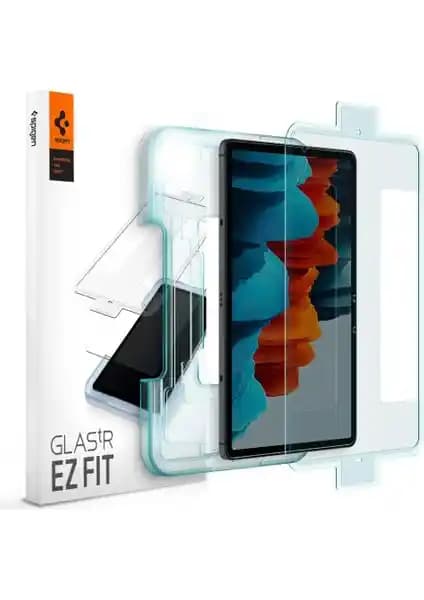 Spigen Galaxy Tab S8 ve S7 İçin Güvenilir Cam Ekran Koruyucu Ürünü