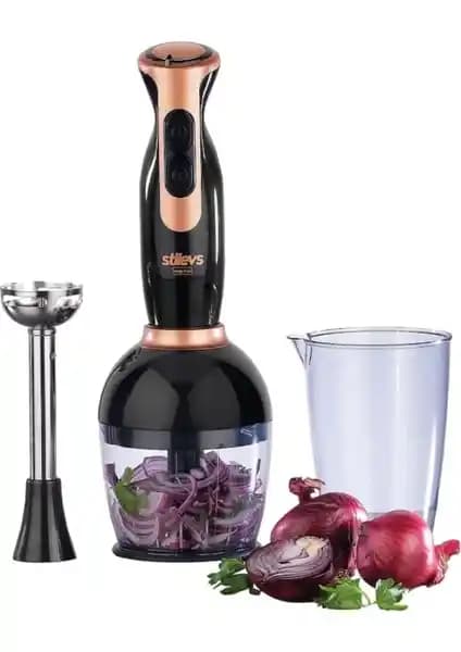 Stilevs Mago Pro El Blender Seti Siyah Bakır Güçlü ve Çok Fonksiyonlu Mutfak Aleti