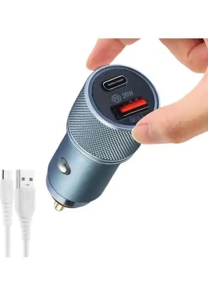 Subzero Hızlı Araç Şarj Cihazı PD 20W ile Güçlü ve Dayanıklı Mobil Şarj Çözümü