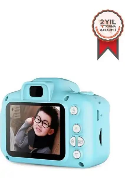 Torima Mavi Renk Mini 1080P HD Çocuk Kamera: Güçlü ve Eğlenceli Fotoğraf Deneyimi