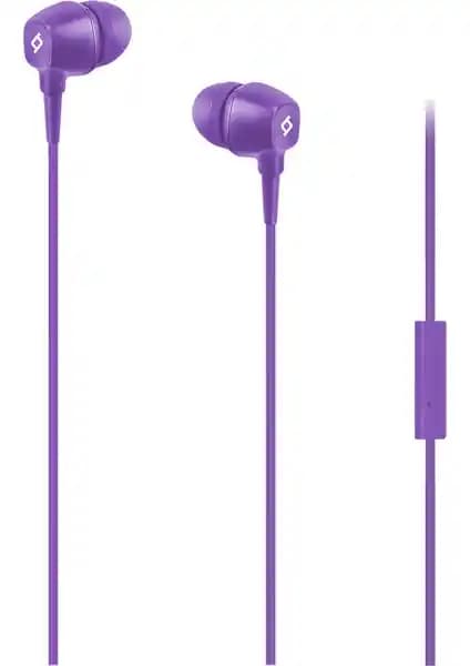 Ttec Pop Mikrofonlu Kulakiçi Kulaklık Mor Renkli Ergonomik Tasarım ve Yüksek Ses Kalitesi ile