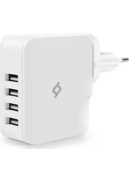 Ttec Quattro 4 USB'li Seyahat Şarj Cihazı: Çoklu Cihazlar İçin Güvenilir ve Şık Çözüm