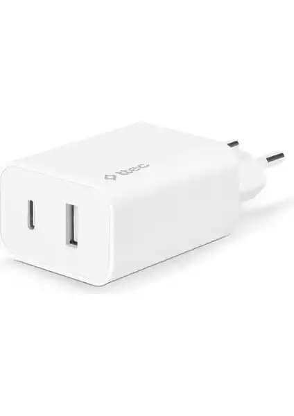 Ttec Smartcharger Duo Usb-C+Usb-A Seyahat Şarj Aleti Güçlü ve Pratik Tasarımıyla Günlük Kullanım İçin Uygun