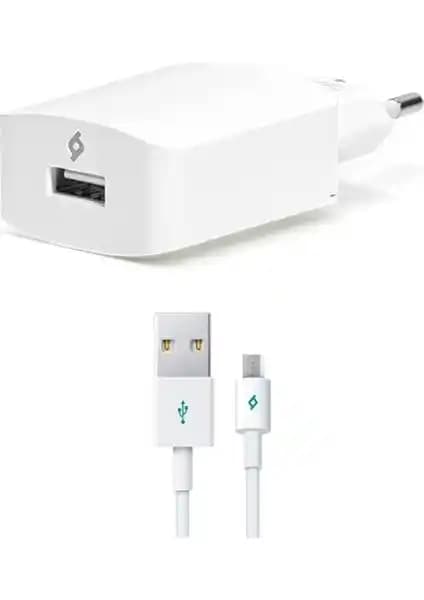 Ttec Speedcharger Seyahat Şarj Cihazı Micro USB 2.1A Hızlı ve Şık Taşınabilir Adaptör