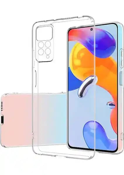 Xiaomi Redmi Note 11 Pro için Kamera Koruma ve Darbelere Dayanıklı Şeffaf Silikon Kılıf