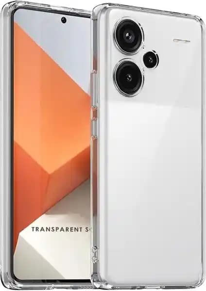 Xiaomi Redmi Note 13 Pro Plus için Şeffaf Kamera Korumalı Hafif ve Dayanıklı Kılıf