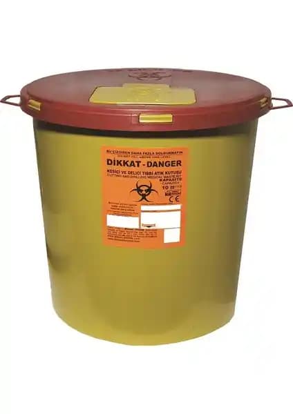 Çelikpençe 5'li 10 lt Tıbbi Enfekte Atık Kutusu Güvenli ve Pratik Çözüm