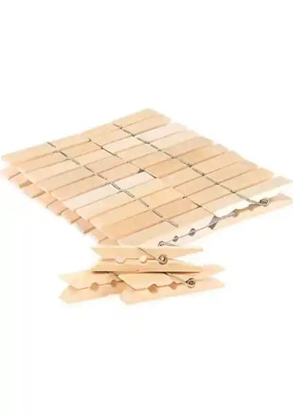 Ercan Ahşap Mandal 144'lü Büyük Paket: Dayanıklı ve Kullanışlı Çamaşır Askısı