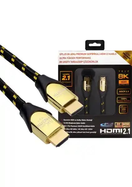 Gplus 8K60 ve Paugge 2 Metre HDMI 2.1 Kablo Karşılaştırması ve Özellikleri