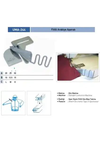 İki Katlama Aparatı 25X25: Dayanıklı ve Kullanışlı Tekstil Makinesi Parçası