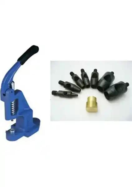 İşkur Makina Kuş Gözü Delici Zımba Makinası ve 8 Farklı Kalıp ile Çok Yönlü Çözüm