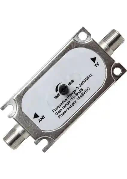 MiraLive Mag Ayarlı Hat Kuvvetlendirici 10-30 dB, yüksek performanslı sinyal güçlendirme cihazı