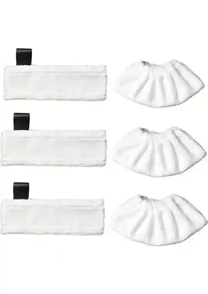 Karcher Beyaz Buharlı Temizlik Makinesi Bez Seti: Yüksek Performanslı Temizlik Aksesuarları