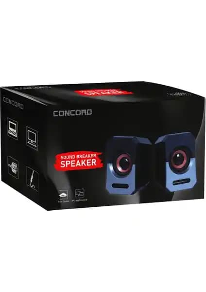 Concord C-8001 PC Hoparlör USB 2.0 ile Yüksek Kaliteli Ses Deneyimi Sunar