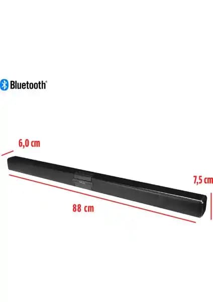 Mikado MD-SB101 Siyah 10W çift kanallı ev sinema soundbarı, şık tasarım ve yüksek ses kalitesi