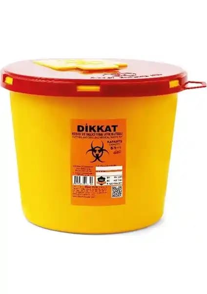 Sağlık Sektörü İçin Güvenli ve Hijyenik Çelik Enfekte Atık Kutuları Seti