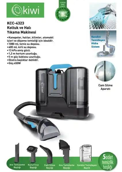 Kiwi KCC-4323 ve Yui XV12 Pro Max Temizlik Cihazlarının Karşılaştırması