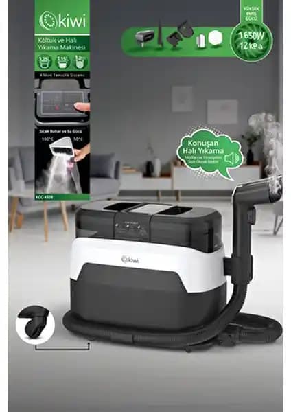 Kiwi KCC-4328 Pro ve KCC-4322 Halı ve Koltuk Yıkama Makineleri Karşılaştırması