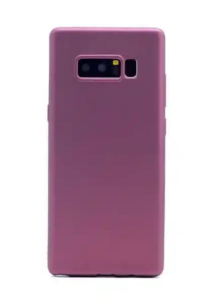 Case 4U Samsung Galaxy Note 8 Kılıf: Mürdüm Mat Renkli Yumuşak Silikon Koruma