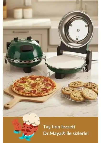 Dr.Maya® Pro Plus Taş Fırın Pizza Makinesi ile Evde Profesyonel Pişirme Deneyimi