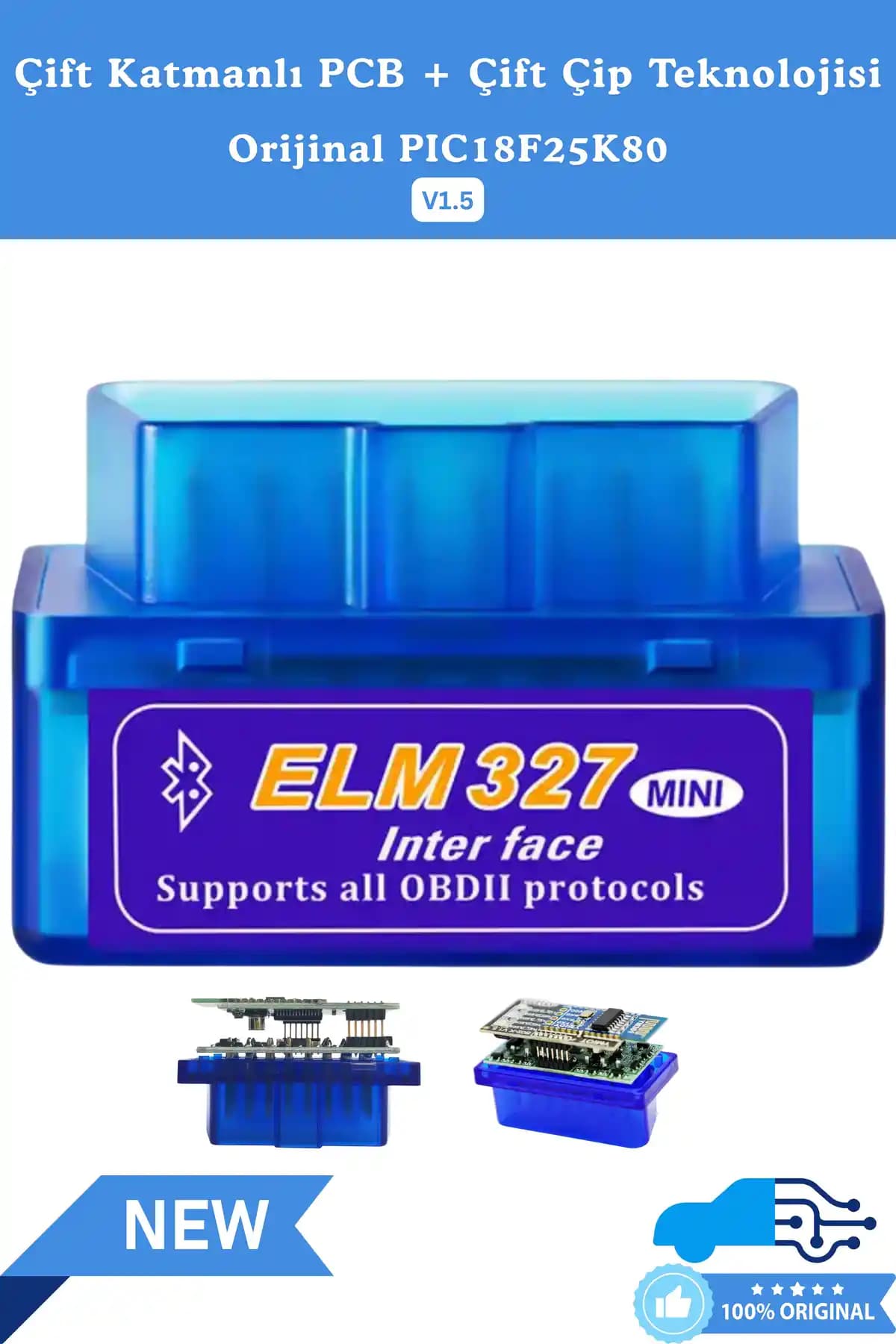 ELM 327 v1.5 Bluetooth Araç Arıza Tespit Cihazı: Geniş Uyumluluk ve Performans
