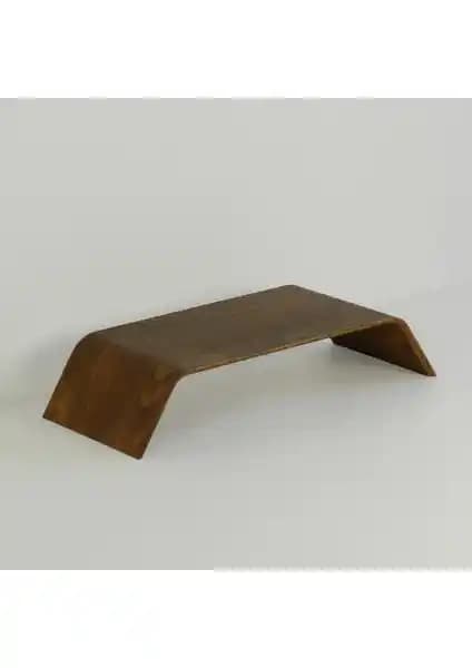 Fagus Wood Doğal Ahşap Monitör Yükseltici Stant ile Ergonomik ve Şık Çalışma Alanı