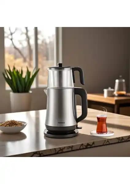 Homend Royaltea Elegant 1777H Inox Çay Makinesi: Şık ve Fonksiyonel Çay Demleme Cihazı