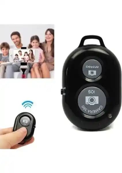 PSGT Uzaktan Bluetooth Kumanda: Tüm Telefonlara Uyumlu Siyah Selfie ve Video Aparatı
