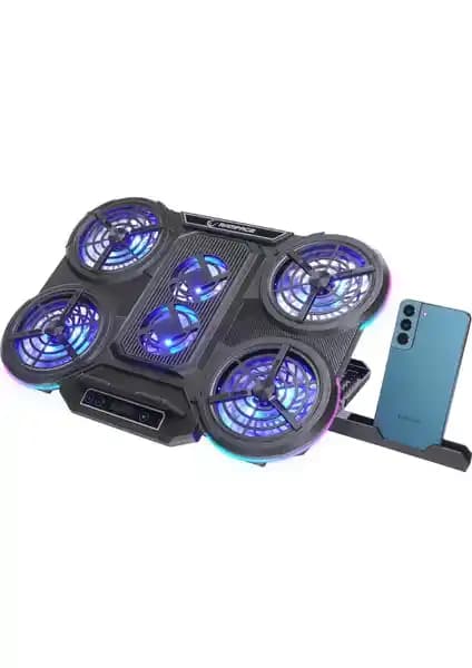 Rampage Prote R6 RGB Işıklı 6 Fanlı Notebook Soğutucu Stand İncelemesi ve Özellikleri