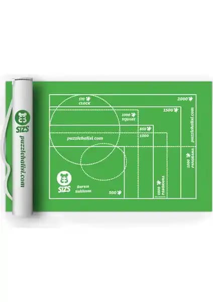 Sizs Puzzle Halısı 2000’lik: 2000 Parçaya Kadar Puzzlelar İçin Fonksiyonel Çalışma Alanı