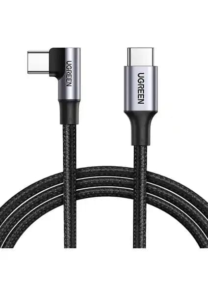 Ugreen USB-C 100W 5A QC PD 90 Derece Örgülü Hızlı Şarj Kablosu İncelemesi