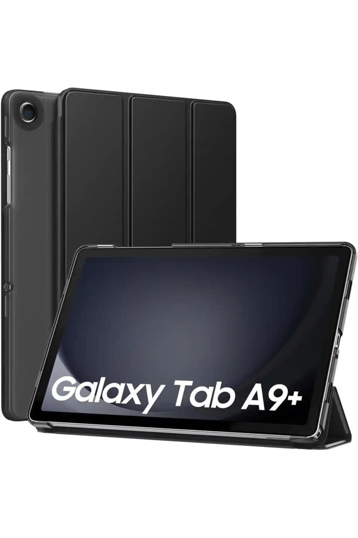 Fibaks Samsung Galaxy Tab A9 Plus Uyumlu Katlanabilir Koruyucu Kılıfı Şık ve Dayanıklı Tasarım
