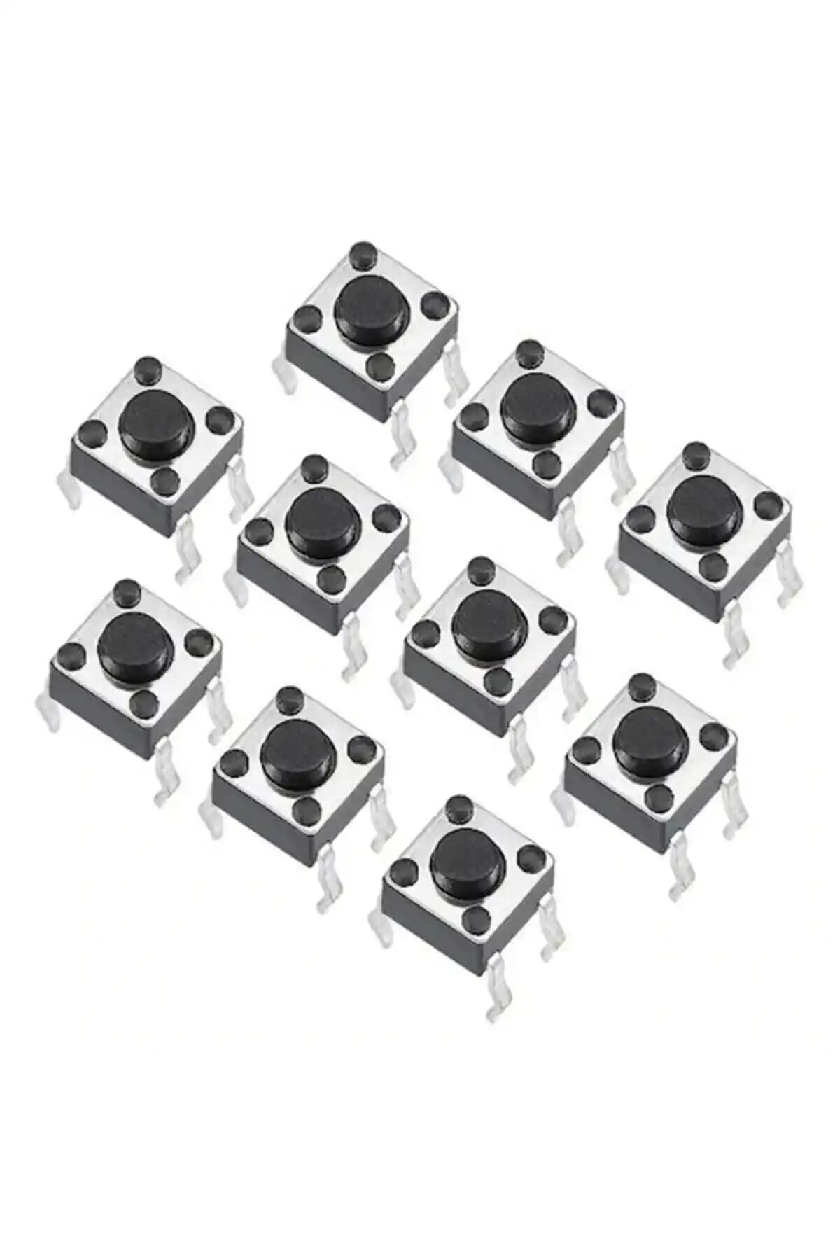 Genel Markalar Push Button 6x6x6 mm 4 Pin Güvenilir Elektronik Anahtarları