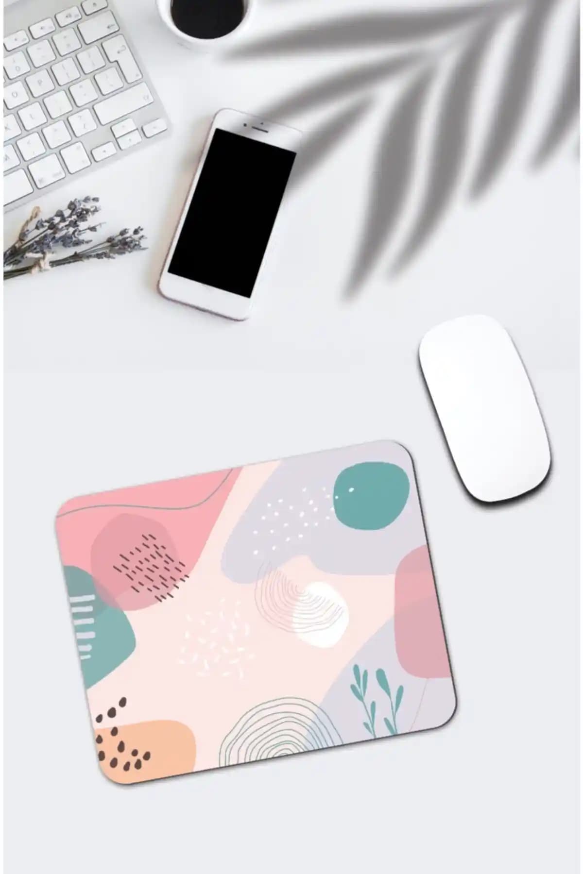 Pixolog Çizim Göl Baskılı Kaymaz Tabanlı Mouse Pad ile Çalışma Alanınıza Sanatsal Dokunuş