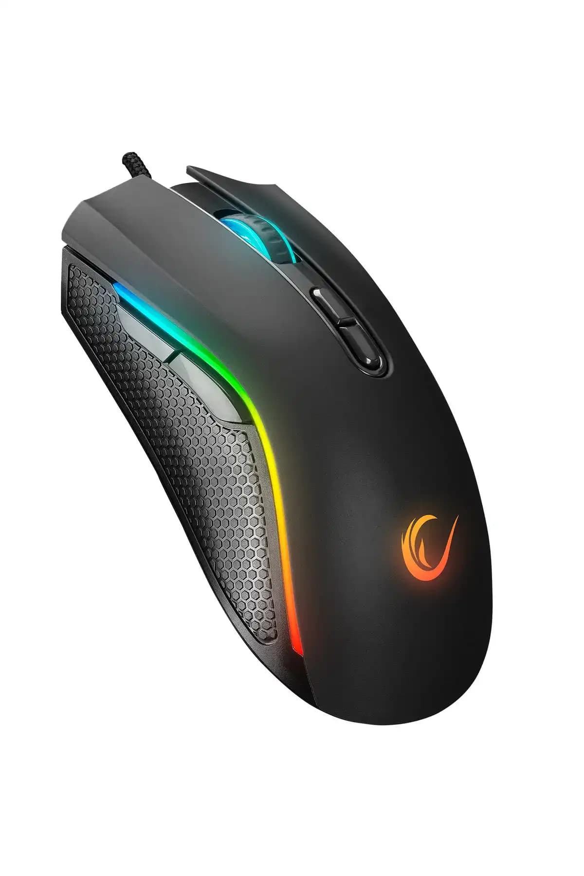Rampage SMX-R44 V2 Siyah Oyun Mouse 12800 DPI RGB LED ile Yüksek Performans