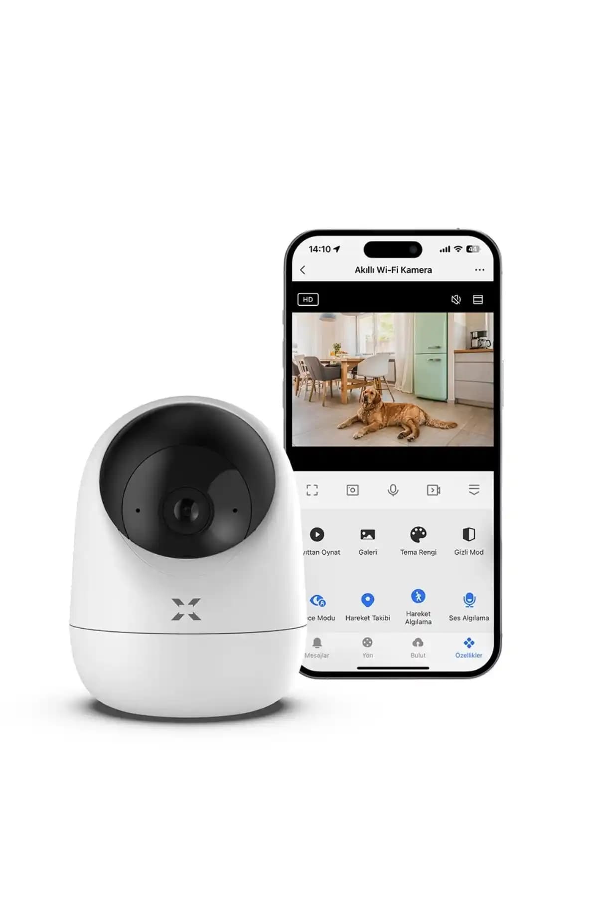 Xenon Smart Akıllı Kamera 1080p 3MP PTZ İç Mekan Bebek Kamerası Güvenlik Çözümü