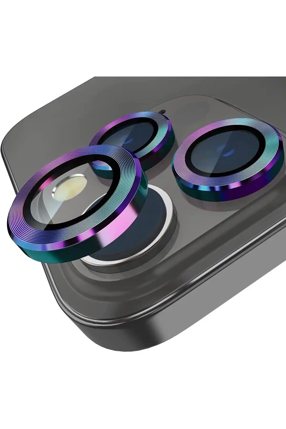 Fibaks iPhone 14 Pro ve iPhone 14 Pro Max Kamera Lens Koruyucu Temperli Cam